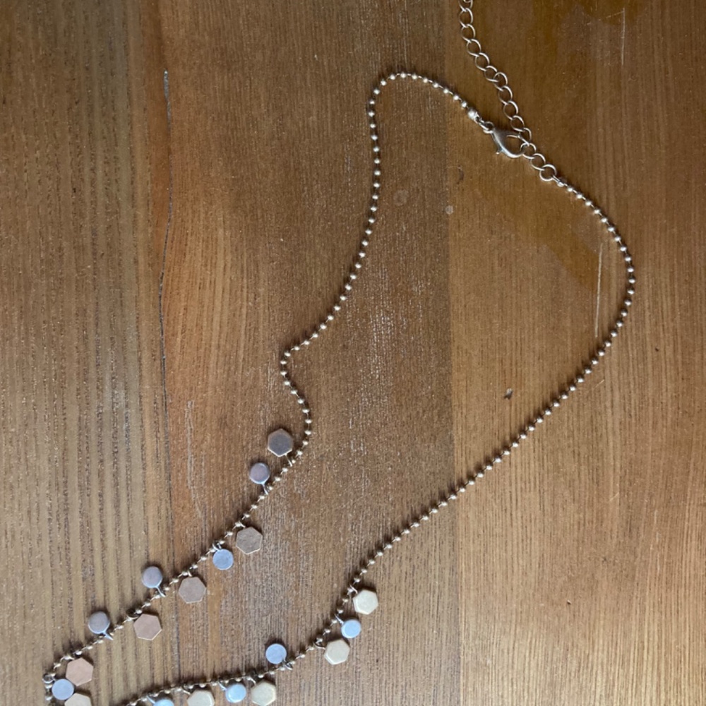 Silver/ Gold Tone Necklace - Picture 4 of 8